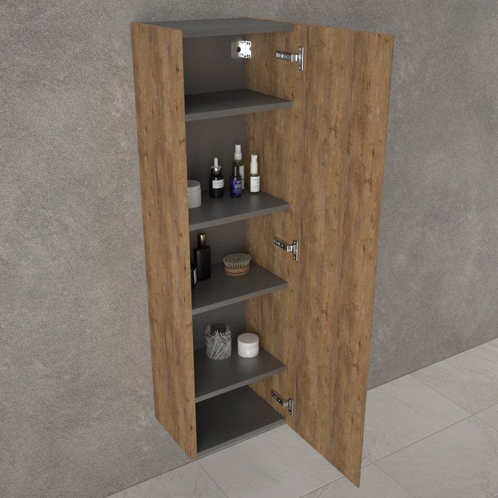 Tasca Tall Wall Cabinet - Oak 350mm x 1200mm