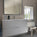 Corvina Modern Mirror Cabinet 900 x 700mm - Aluminium