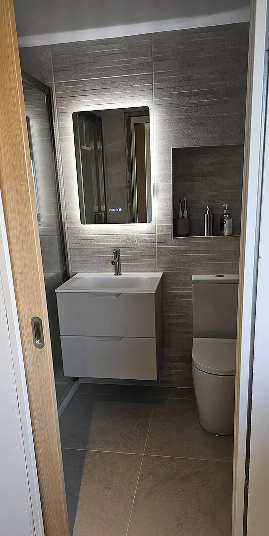 Tasca Two Drawer Vanity Unit With Beyondstone Basin - Matt Cashmere 600mm