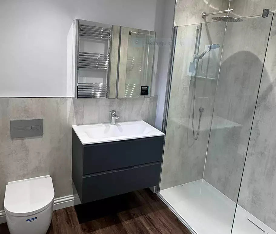 Tasca Two Drawer Vanity Unit With Beyondstone Basin - Matt Dark Green 800mm