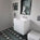 Tasca Two Drawer Vanity Unit With Beyondstone Basin - Matt White 600mm