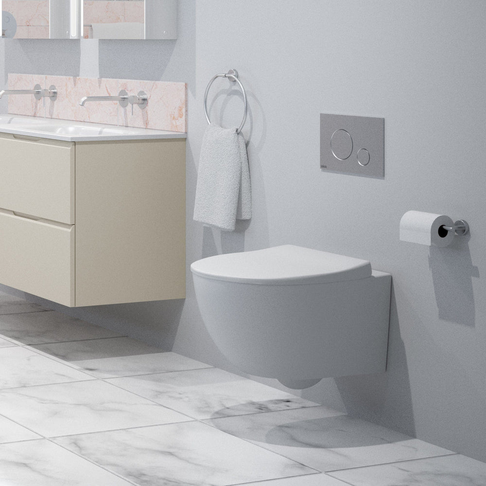 Toilet Roll Holder - Brushed Steel