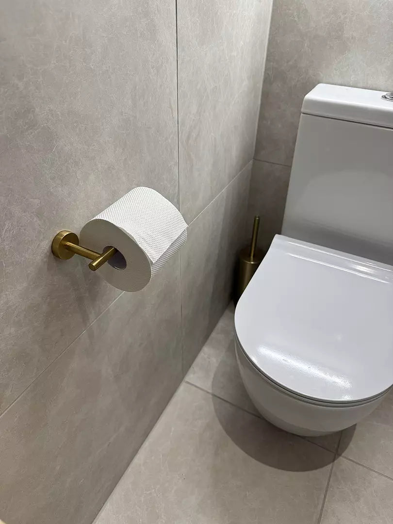Tecno Toilet Roll Holder - Brushed Brass