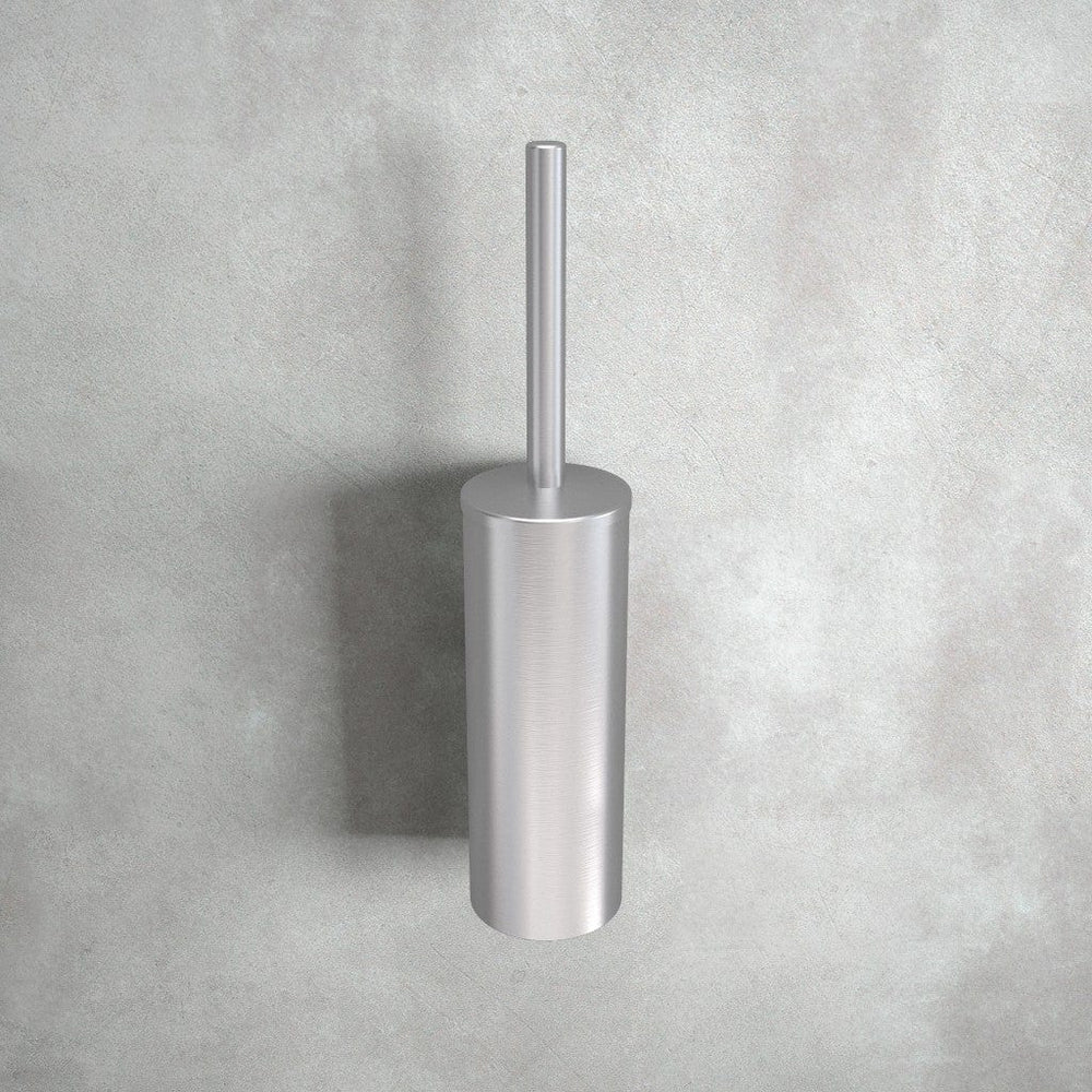 Wall-Mounted Toilet Brush - Brushed Steel