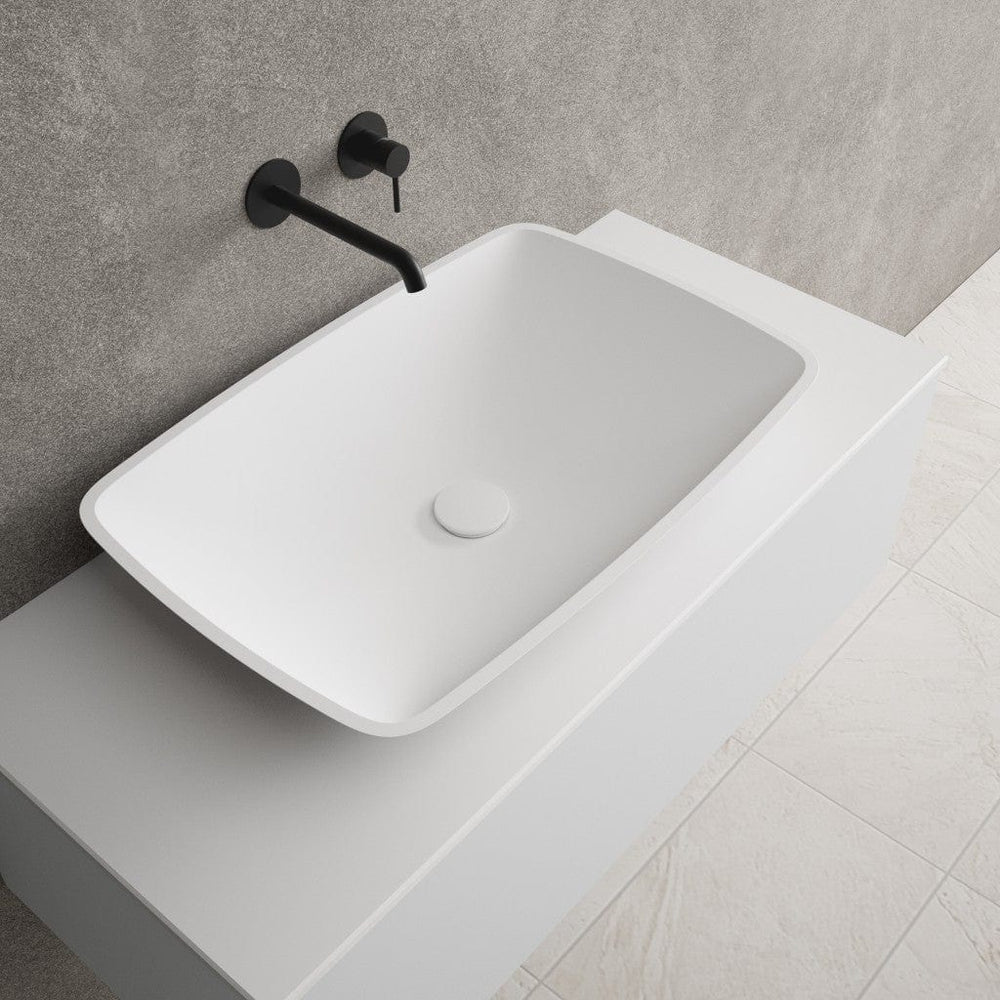Tivoli Solid Surface Countertop Rectangular Basin 630mm