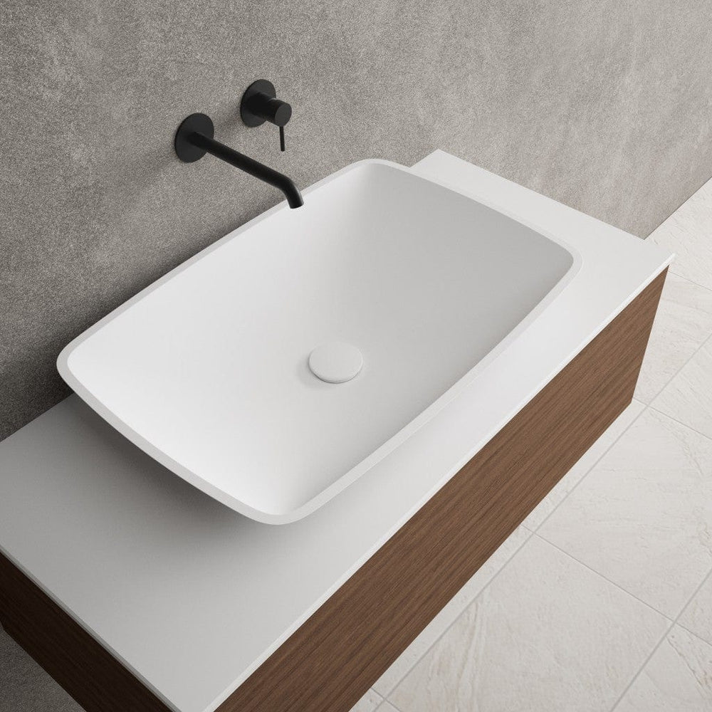 Tivoli Solid Surface Countertop Rectangular Basin 630mm