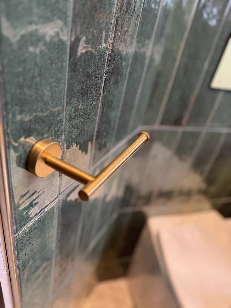 Toilet Roll Holder - Brushed Brass