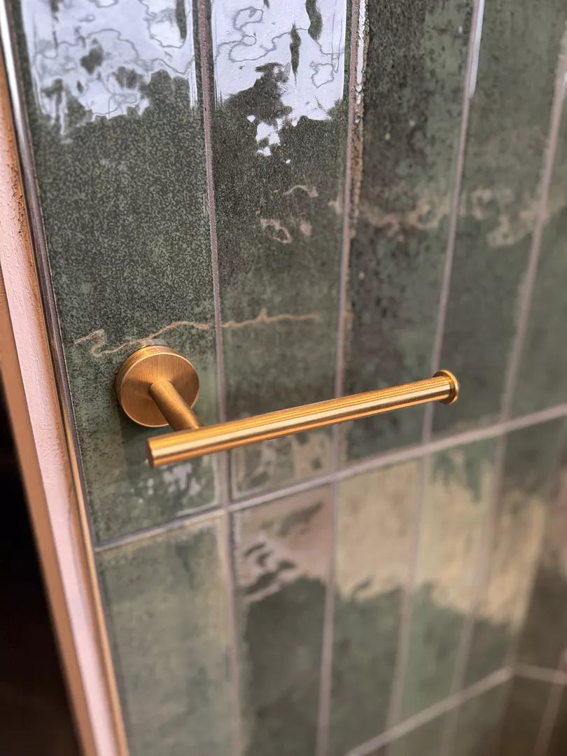 Toilet Roll Holder - Brushed Brass
