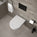 Tondi Short Projection Wall Hung Rimless Toilet & Soft Close Seat - 50cm Matt White