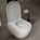 Tondi Short Projection Wall Hung Rimless Toilet & Soft Close Seat - 50cm Matt White