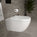 Tondi Wall Hung Rimless Toilet & Soft Close Seat - 55cm Gloss White