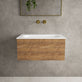 Raffinata One Drawer Vanity Unit  With Beyondstone Basin - Oak 700mm image