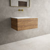 Raffinata One Drawer Vanity Unit  With Beyondstone Basin - Oak 700mm image