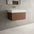 Raffinata One Drawer Vanity Unit  With Beyondstone BLOC Basin - Walnut 700mm