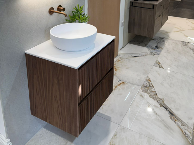 Vergato Solid Surface Countertop Round Basin 370mm