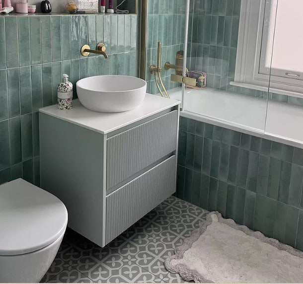 Vergato Solid Surface Countertop Round Basin 370mm