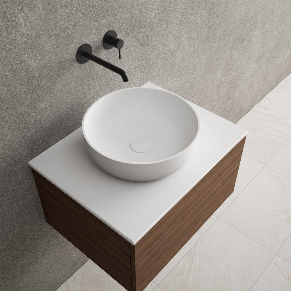 Vergato Solid Surface Countertop Round Basin 370mm