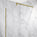 Wet Room Left Or Right Handed Glass Panel With 1.2m Stabilising Bar - Brushed Brass 900mm