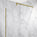 Wet Room Left Or Right Handed Glass Panel With 1.2m Stabilising Bar - Brushed Brass 1200mm