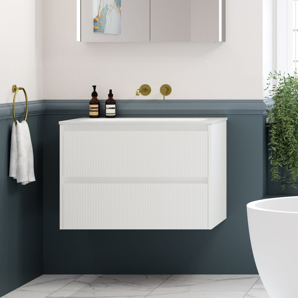 Brushed Brass Wall Mounted Mixer Basin Tap