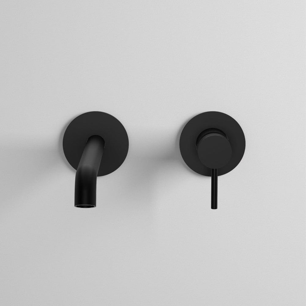 Matt Black Wall Mounted Mixer Basin Tap