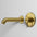 Wall Mounted Bath Mixer Tap Complete with Spout - Brushed Brass