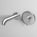 Brushed Steel Wall Mounted Bath Tap & Spout