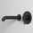 Matt Black Wall Mounted Bath Tap & Spout