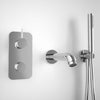Wall Mounted Bath Mixer Tap Complete with Spout & Shower Kit - Chrome
