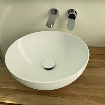 Disegno Click Clack Freeflow Basin Waste - Matt White