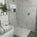 Wet Room Left Or Right Handed Glass Panel With 1.2m Stabilising Bar - Chrome 1000mm