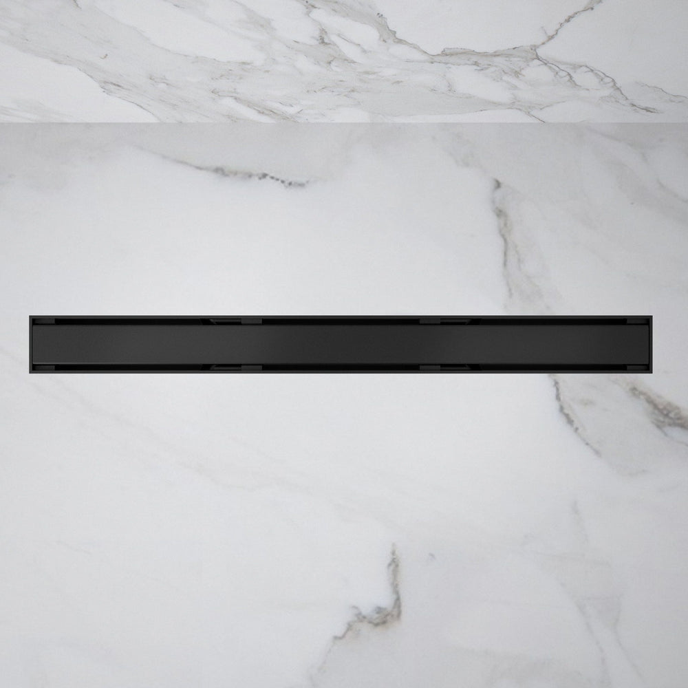 Small Wet Room In A Box For Timber Floors 120cm x 90cm with Drain - Matt Black