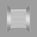 Corvina Modern Mirror Cabinet 600 x 700mm - Aluminium