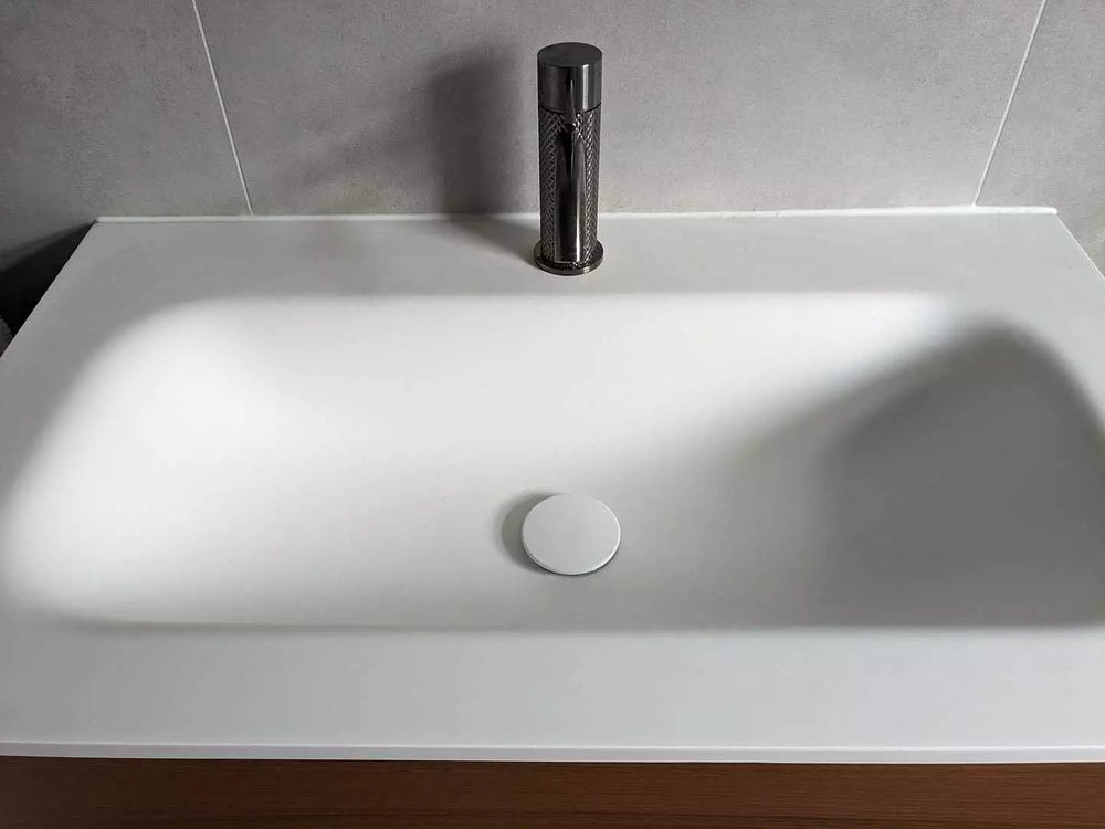 Disegno Click Clack Freeflow Basin Waste - Matt White