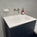 Tasca Two Drawer Vanity Unit With Beyondstone Basin - Matt Indigo 600mm