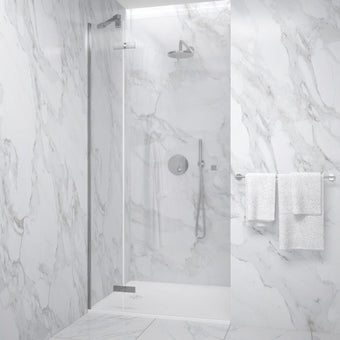 Hinged Shower Door - Chrome 1000mm