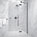 Hinged Shower Door - Matt Black 1200mm