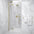 Hinged Shower Door - Brushed Brass 900mm