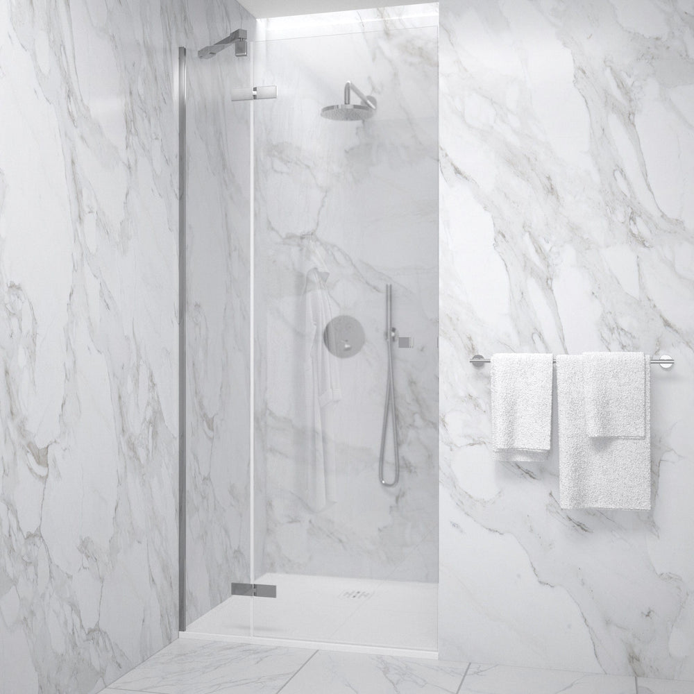 Hinged Shower Door - Chrome 900mm