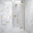 Hinged Shower Door - Brushed Brass 900mm
