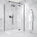 Hinged 1200mm Shower Door & 900mm Side Panel - Matt Black