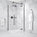 Hinged 900mm Shower Door & 900mm Side Panel - Matt Black